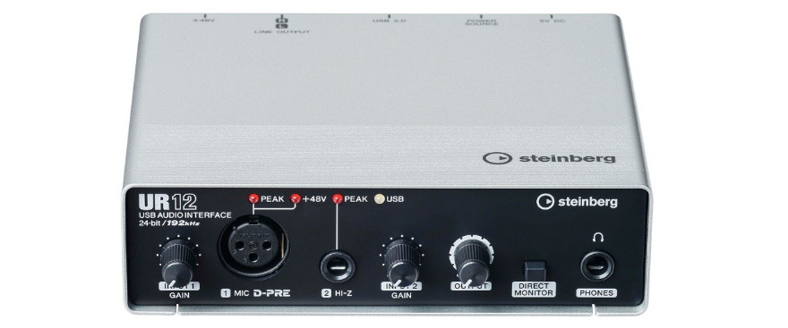 兼容iPad/Mac/PC，实现高品质录音的Steinberg USB音频接口UR12发布